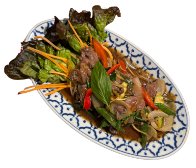 Boeuf sauté au basilic
