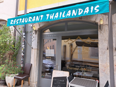 Vitrine restaurant thaïlandais